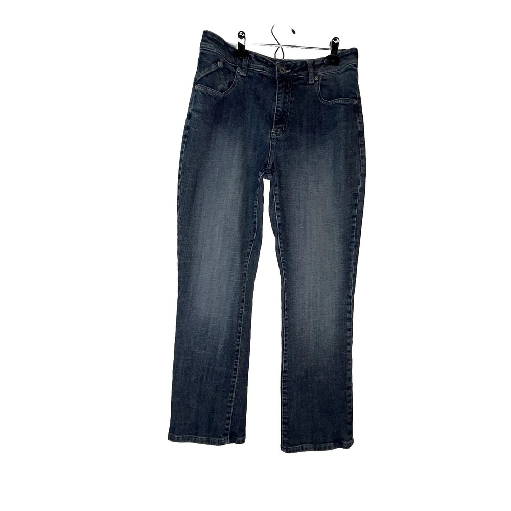 Chico's Platinum Blue Denim Jeans Bootcut Chico's Size 1 Woman's 8 Weekend